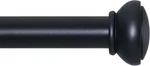 Curtain Rods For Windows 28"-120" Adjustable 1" Diameter Decorative Matte Black New. Price: $39.95.