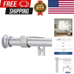 Small Curtain Rods For Windows 30" To 45" 5/8 Inch Standard 30-45, Silver New. Price: $13.30.