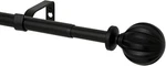 Yafa Home Fashion Adjustable Curtain Rod For Windows, 3/4 30" - 45", Black New. Price: $16.30.