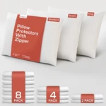 Niagara 4 Pack Standard Pillow Protectors With Zipper, Premium Cotton Sateen ... New. Price: $16.18.