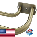 Hosmile Antique Bronze Double Curtain Rods For Window 48-84 New. Price: $77.40.