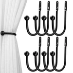 Vrss Wall Mount Curtain Tiebacks Drapery Holdbacks 8PCS Black New. Price: $33.10.