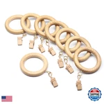 Mars Exports 50 Pack Wooden Curtain Rings Clips 1.75 Inch Inner Diameter New. Price: $71.98.