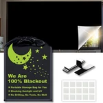 Blackout Blinds Shades Xl Size 98IN 59IN 100% Light No Drill D... New. Price: $28.68.