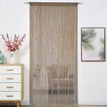 Hsylym Beaded Doorway Curtain Beads Dense 39"W X 110"L (pack Of 1), Ecru New. Price: $28.99.
