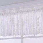 Vctops Lace Sheer Kitchen Cafe Curtain Valance Floral Embroidered Rod Pocket ... New. Price: $15.56.