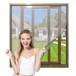 Neatiease Adjustable Diy Magnetic Window Screen 32"X24", Gray Frame Mesh New. Price: $27.37.