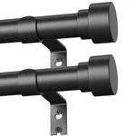 Pack Black Curtain Rods For Windows 32 To 120 Inch, Heavy Duty ... New. Price: $72.03.