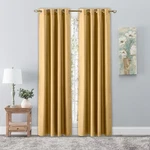 Ricardo Glasgow Solid Rod Pocket Curtain Panel Beige Polyester New. Price: $15.00.