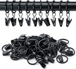 44 Pack Curtain Rings With Clips, 1" Drapery For 5/8" Rod, Hang Drapes New. Price: $10.89.
