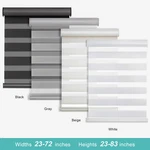 Changshade Horizontal Window Blind Zebra Dual Roller Easy To Install New. Price: $39.99.