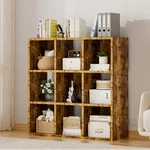 Comhoma 9 Wood Cube Storage Organizer Open Back And Removable Panels 11IN New. Price: $115.04.