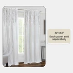 Achim Willow Filtering Rod Pocket Panel Window Curtain - 63 Inch Length, 42 New. Price: $17.99.