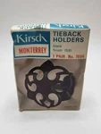 Kirsch Monterrey Curtain Drapery Black Tieback Holders 1 Pair 7604 Accessory Nos Open. Price: $19.95.