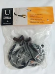 New Umbra Curtain Drapery Scarf Holder Holdback Set Matte Black Ornate Design. Price: $12.30.