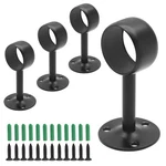 Biaungdo 1-1/4INCH Curtain Rod Ceiling Mount Brackets, Stainless Steel, Black... New. Price: $15.76.