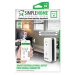 Simple Home XWS7-1001-WHT Smart Controlled Wi-fi Wall Outlet New. Price: $15.00.