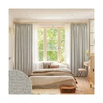 Huto Full Blackout Pinch Pleat Curtain With Tieback, Extra Wide Faux Linen Dr... New. Price: $112.01.