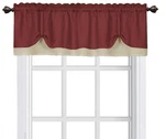 Achim Window Curtain Valance Marsala & Tan 58X14 Rod Pocket Light Filtering Open. Price: $12.99.