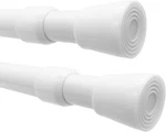 Shower Curtain Rods Pack Of 2, 53-98 Inches, White New. Price: $43.29.