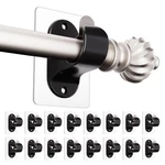 No Drilling Screw Curtain Rod Brackets, (16 Pack) Black Self Adhesive Curt... New. Price: $55.76.