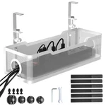 Under Desk Cable Management Tray White, Cinati Wire 13.4"-1 Pack, New. Price: $24.64.