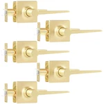 Leydebong 5 Pack Gold Passage Lever Door Handle Non-locking Set For New. Price: $128.49.