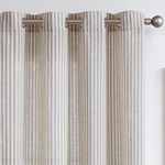 Jinchan Linen Curtains For Living Grey Striped Bedroom Tick... New. Price: $85.88.