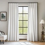 Lazzzy White Light Filtering Velvet Curtains 84 Inch Length For Living Room B... New. Price: $54.58.