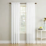 No 918 Crushed White Voile Sheer Rod Pocket Curtain Window Panel (51 X 63 In) New. Price: $17.93.