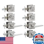 Jesstti Deadbolt Lock And Door Knob Set Exterior Square New. Price: $180.56.