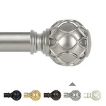Tangwin Silver Adjustable Curtain Rods For WINDOWS66-120 Inch Farmhouse Heavy... New. Price: $54.69.