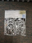 (lot 6) Kenney Rust-proof Aluminum Beaded Roller Shower Curtain Set 12 New. Price: $39.95.