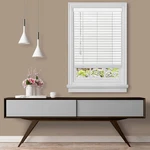 Cordless Room Darkening Plantation Blind - 27 Inch Width, 64 Length, 2" Vin New. Price: $74.99.