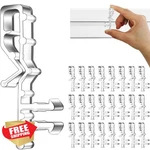 Lofrcin 24PC 2-1/8INCH Clear Valance Clips New. Price: $20.00.
