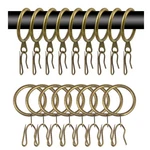 40 Pcs Metal Curtain Rings & Hooks - 30 Mm Internal Diameter Decorative Curta... New. Price: $27.69.