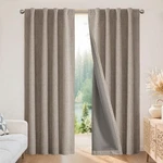 Joydeco 100% Blackout For Bedroom - Natural Linen Curtains, Thermal ... New. Price: $69.19.