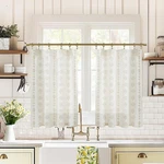 Farmhouse Kitchen Window Curtains Sets,small Cafe Linen Short For Ba... New. Price: $29.02.