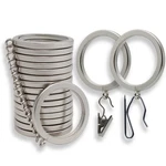 Blasthome Luxury Rings 18 Pack For Two Curtains, Brushed Nickel New. Price: $61.95.