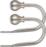 Double Curtain Rod, Adjustable 1 Inch Standard, Nickel Hooks New. Price: $17.46.