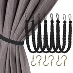 Home Queen Hand Braided Curtain Tie Buckle Holdback Drapery 6 Rope Belt New. Price: $41.78.