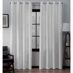 Exclusive Home Loha Linen Grommet Top Curtain Panel Pair, 84"X54", Winter White New. Price: $24.79.