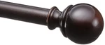 Amazon Basics Adjustable Sturdy Curtain Rod For Windows 72" To 144", Bronze New. Price: $53.60.