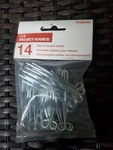 Graber 3-INCH Slip On Drapery Hooks With 1-INCH Drop. 14 Bag New. Price: $11.50.