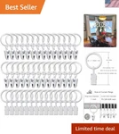 Versatile 44-PIECE Curtain Clip Rings Set Perfect For Drapes & Accessories New. Price: $19.79.