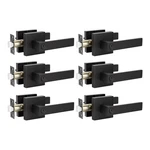Knobwell 6 Door Handles Black, Privacy Lever Bed Pack, New. Price: $85.99.