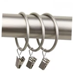 2 Inch Curtain Rings W/clip - Satin Nickel New. Price: $24.18.