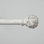 Exclusive Home Vine 1" Curtain Rod And Finial Set, Distressed White, Adjustab... New. Price: $41.74.
