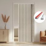 Blackout Accordion Curtain For Sliding Glass Door, Cream White, 53X79 New. Price: $88.99.