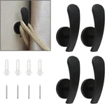 4 Pack Black Curtain Tieback Hooks, Holdback Holders For Wall Mounted, New. Price: $14.98.